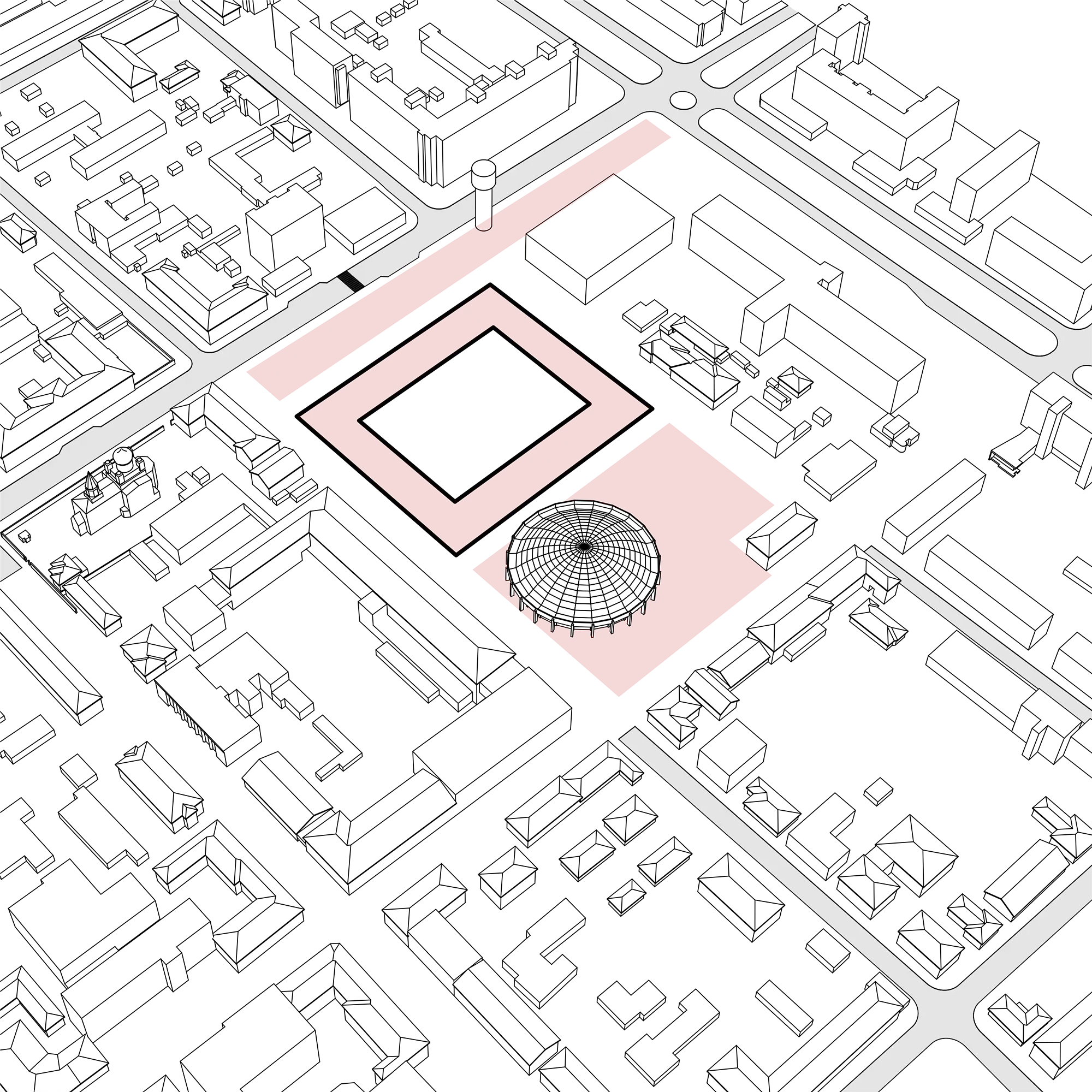 Design diagram 6 for The Dual Square, Brest, Belarus.